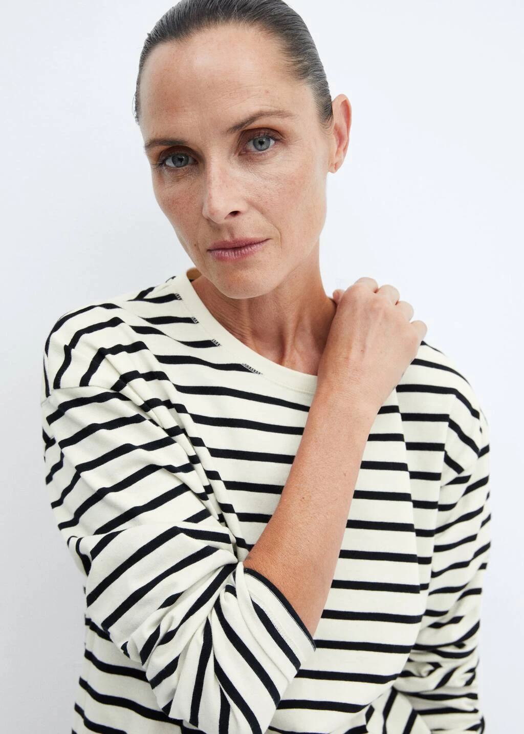 Sweat-shirt Rayures Col Rond â Image 4