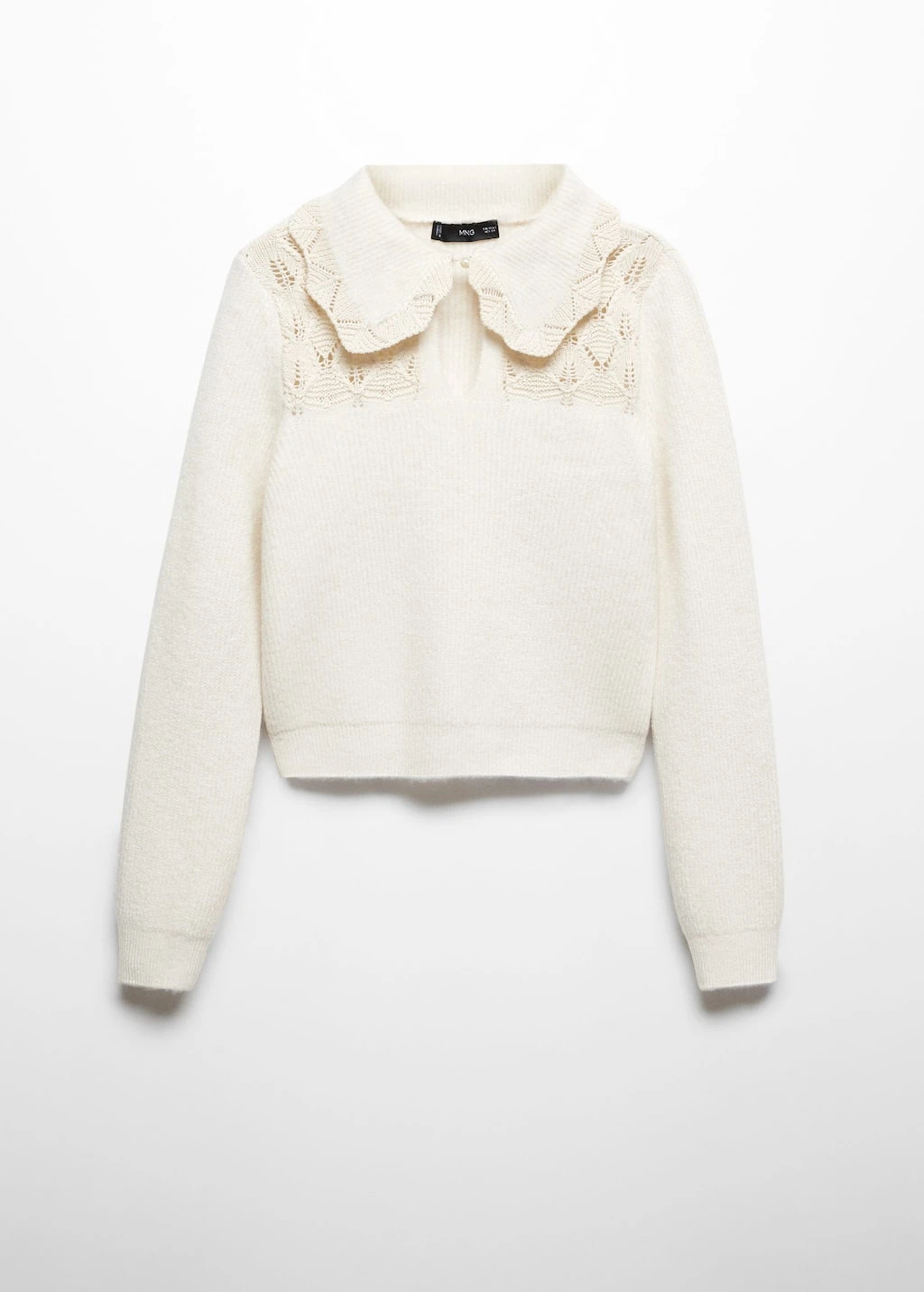 Pull-over Col Maille Ajourée – Image 6