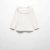 T-shirt Coton Col Claudine