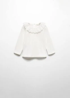 T-shirt Coton Col Claudine