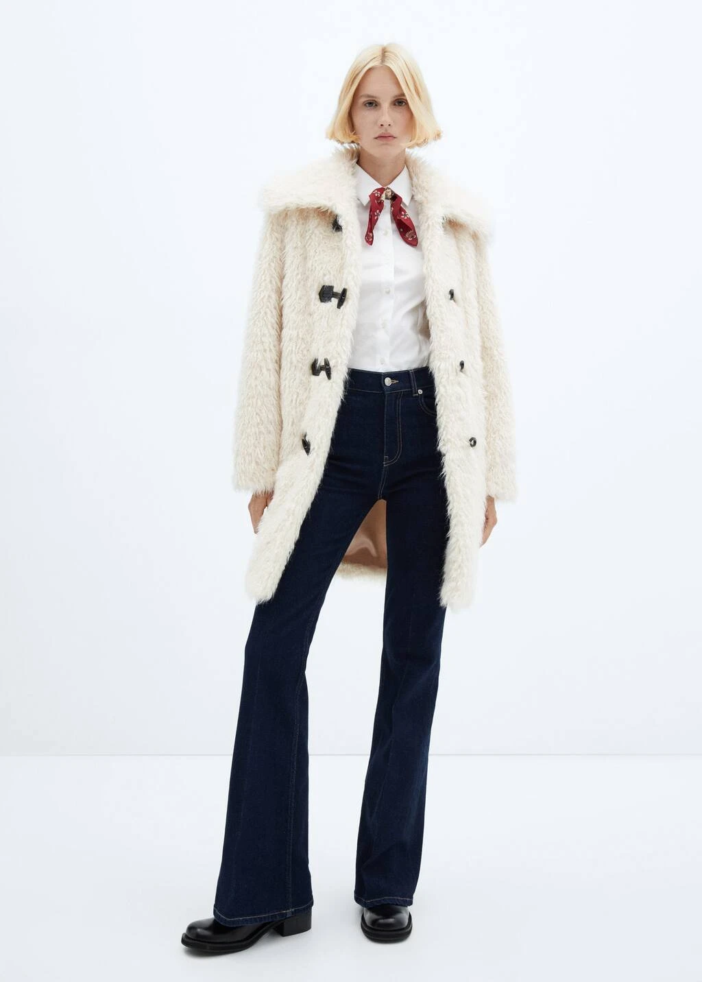 Manteau Midi Fausse Fourrure – Image 2