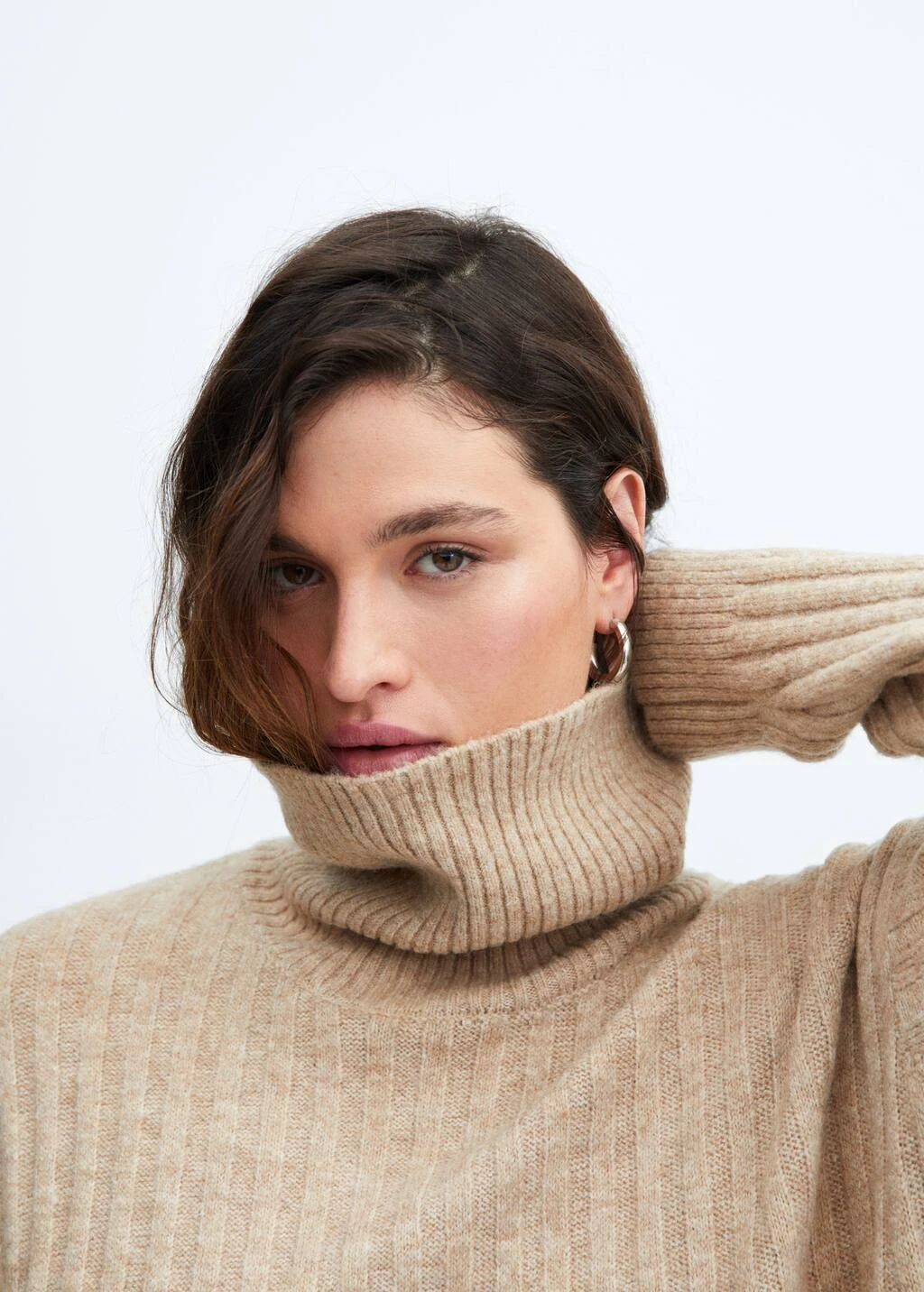 Robe Maille Côtelée Col Roulé – Image 7