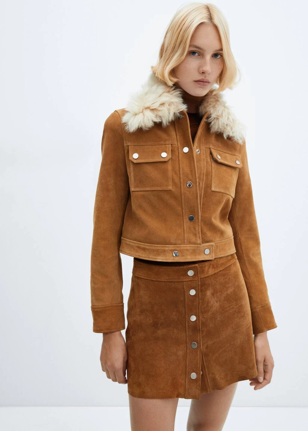 Jupe Cuir Boutons – Image 4