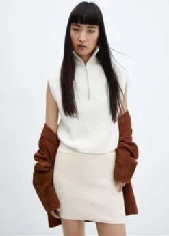 Minijupe Maille Texturée