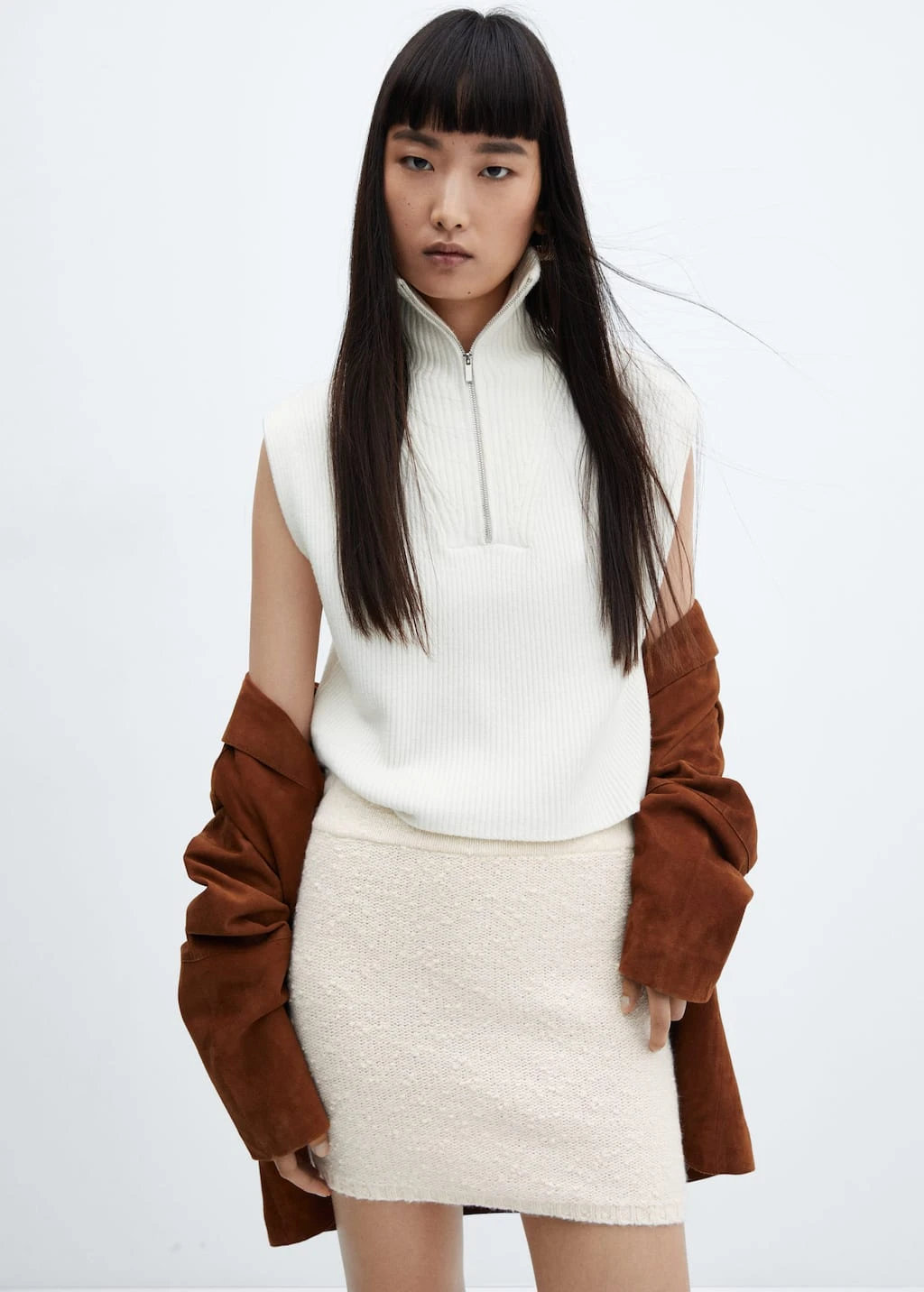 Minijupe Maille Texturée