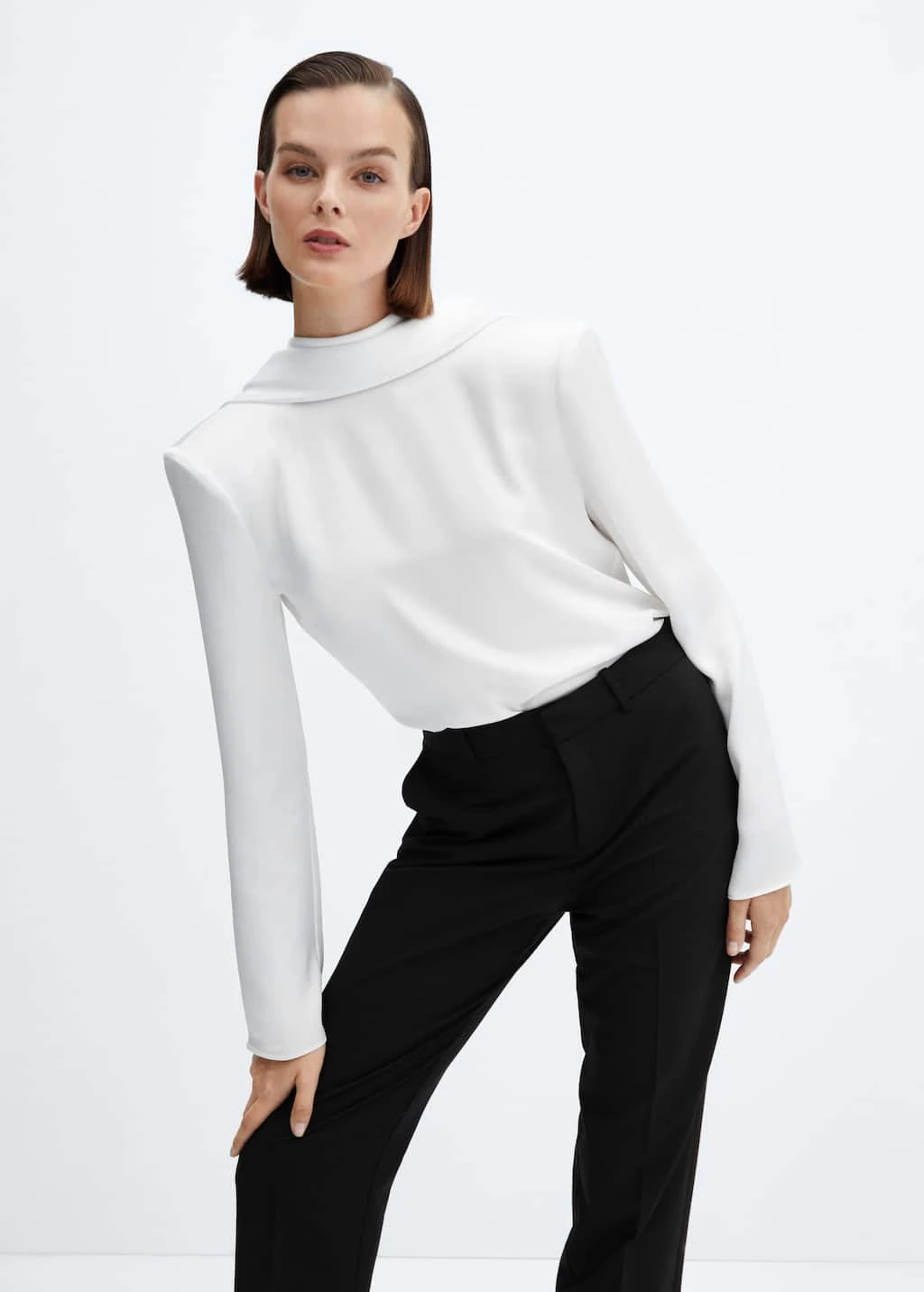Blouse épaulettes Ouverte Dans Le Dos