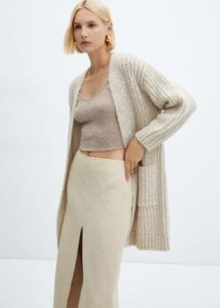 Cardigan En Fils Métallisés