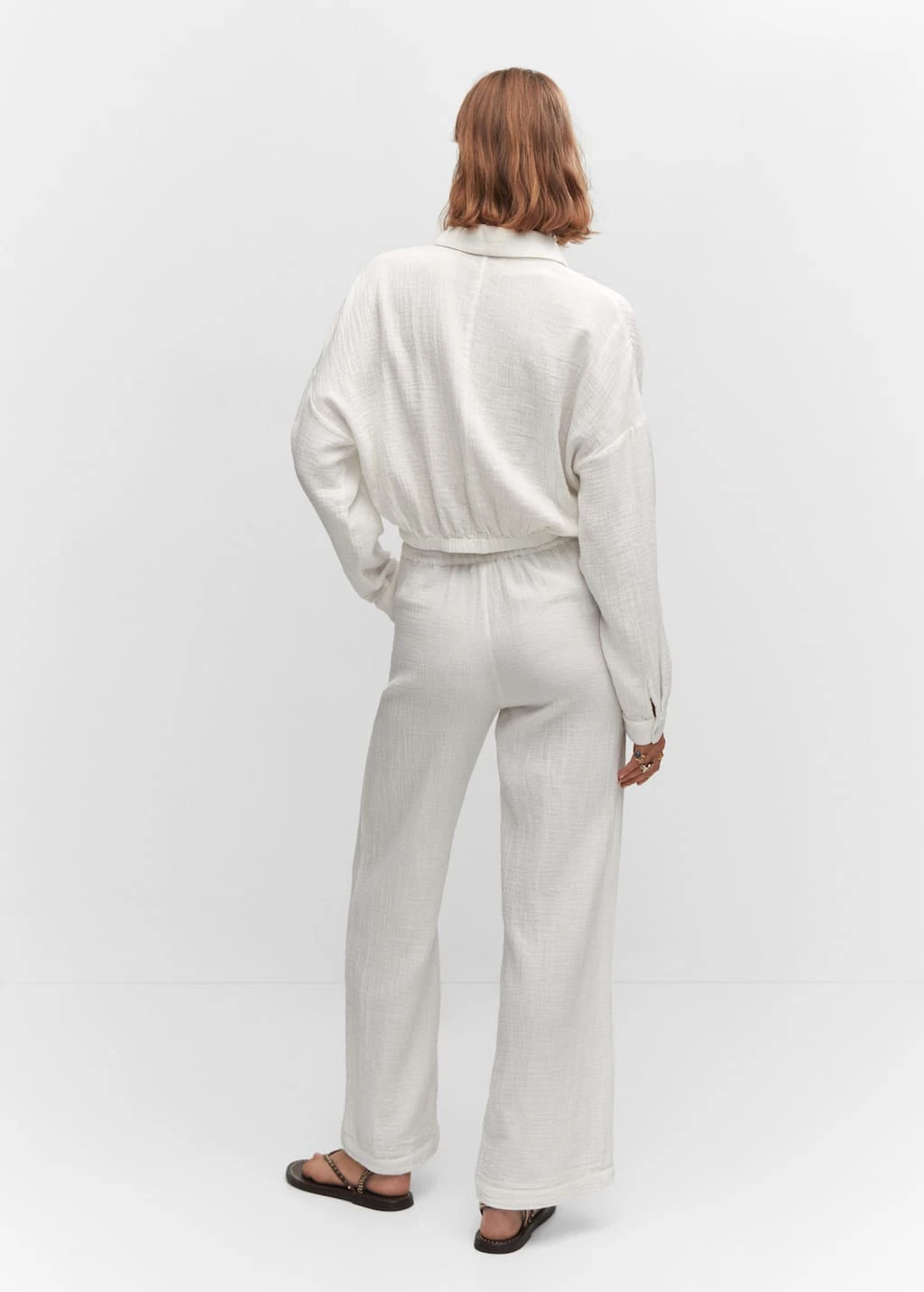 Pantalon Texturé Nœud – Image 3