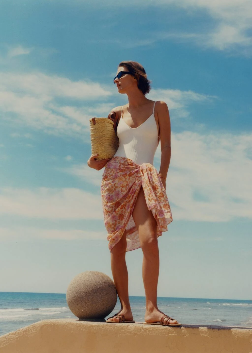 Foulard à Fleurs Coton – Image 2