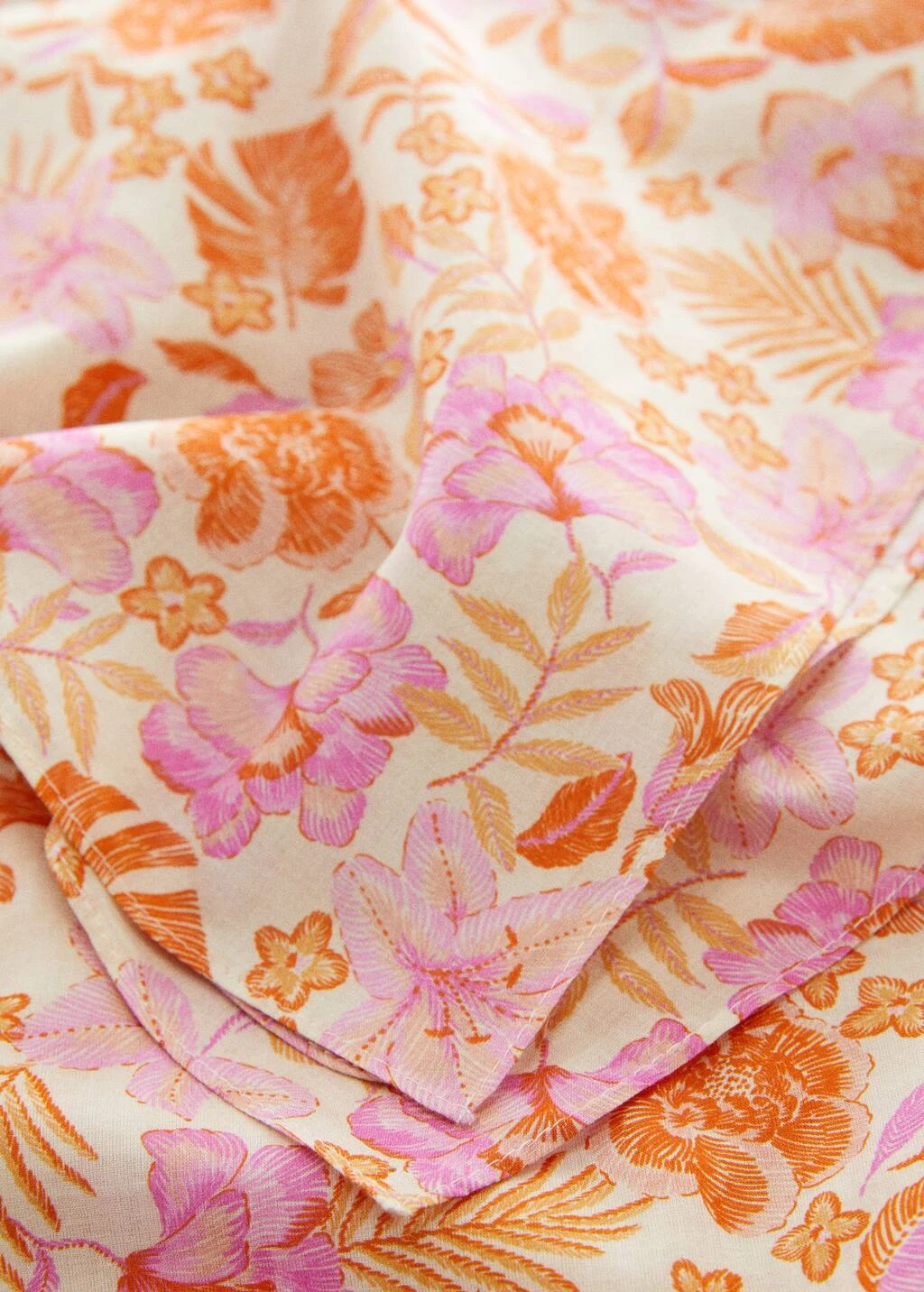 Foulard à Fleurs Coton