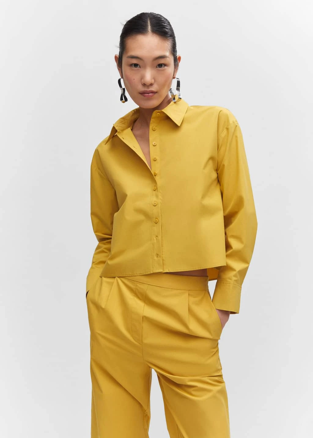 Chemise Crop 100 % Coton