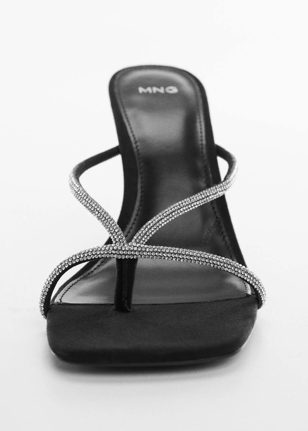 Sandales Talon Lanières Strass – Image 3