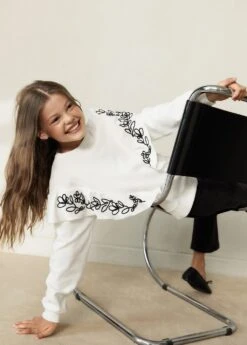 Sweat-shirt Imprimé Volants