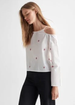 Blouse Coton Ă Ouverture