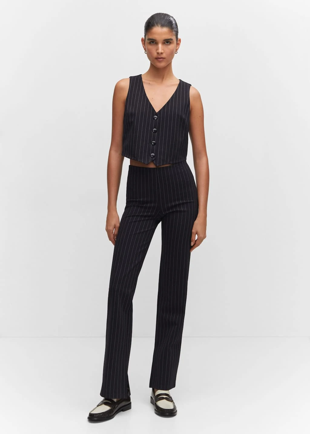 Leggings à Fines Rayures – Image 2