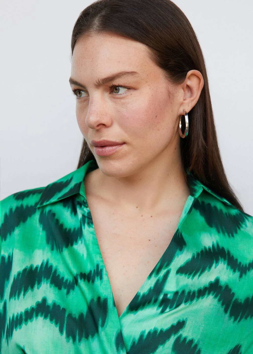 Robe Chemise Satinée Imprimée – Image 6