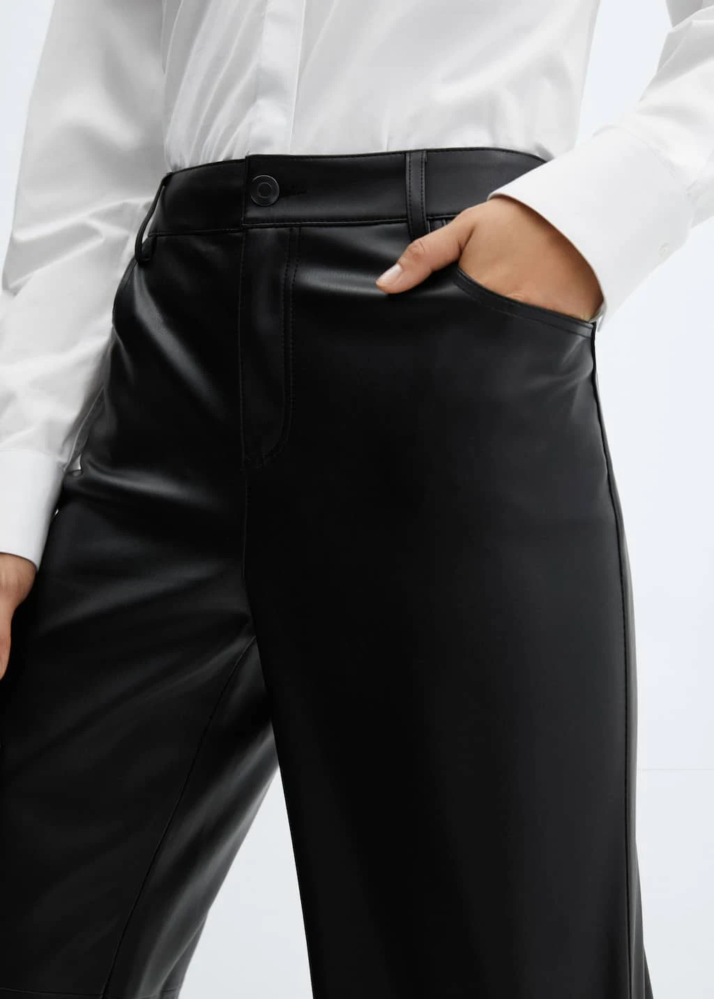 Pantalon Taille Haute Similicuir â Image 9
