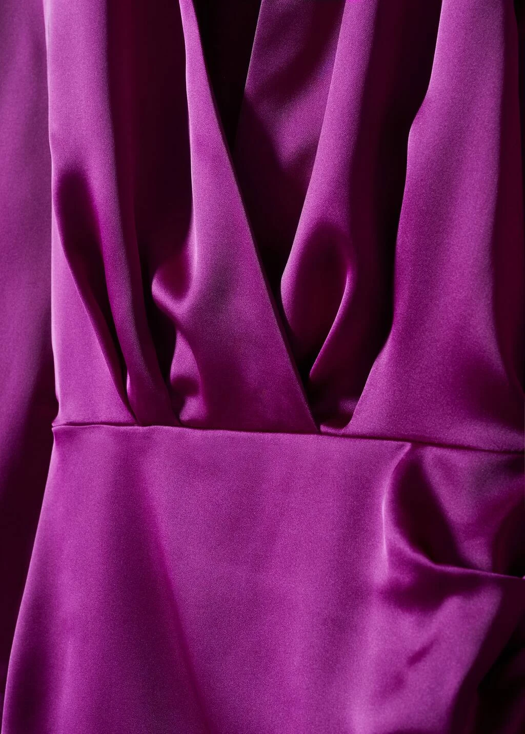Robe Chemise Satinée Croisée – Image 6