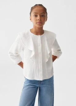 Blouse Coton Ă Volants