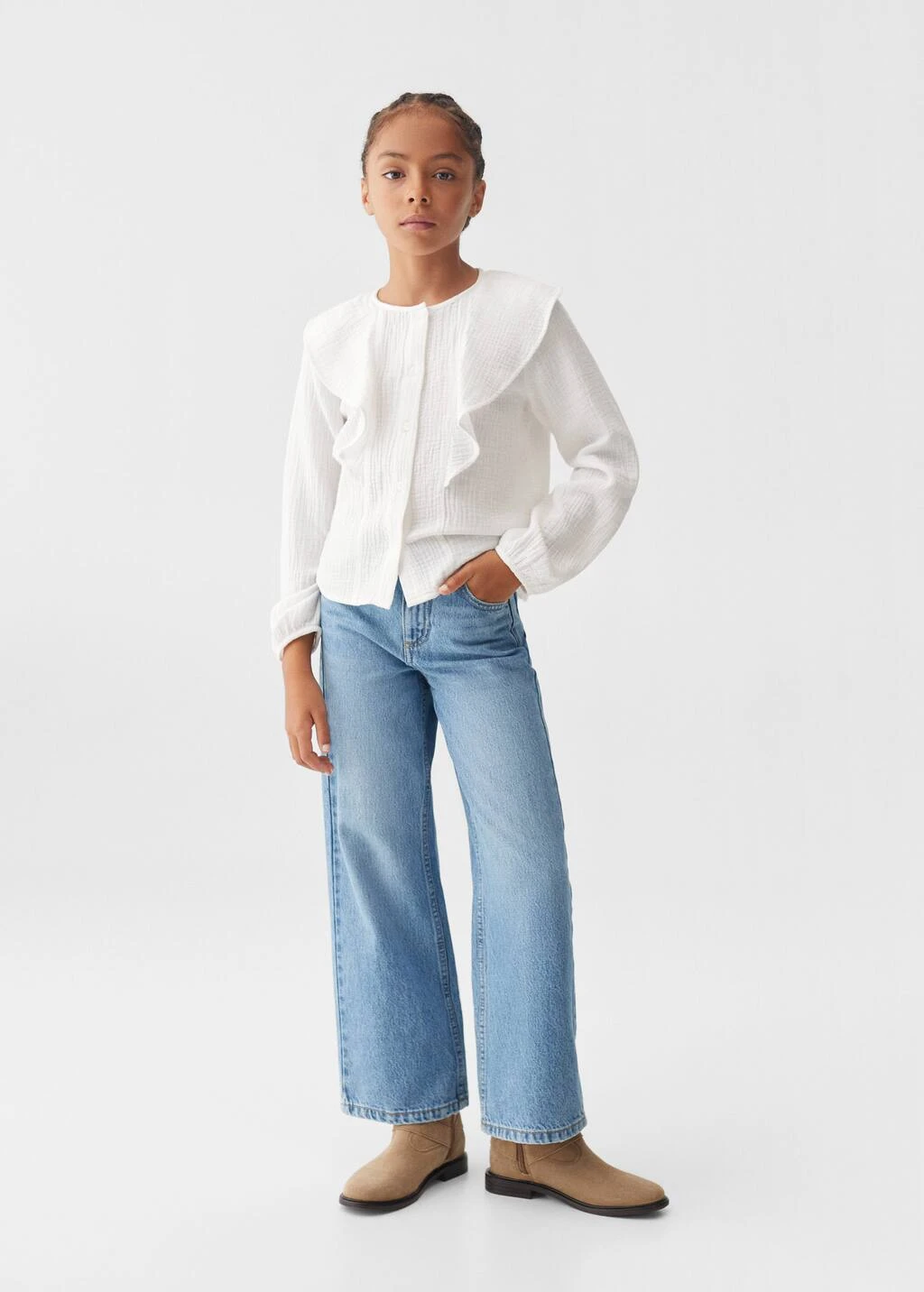 Blouse Coton à Volants – Image 2