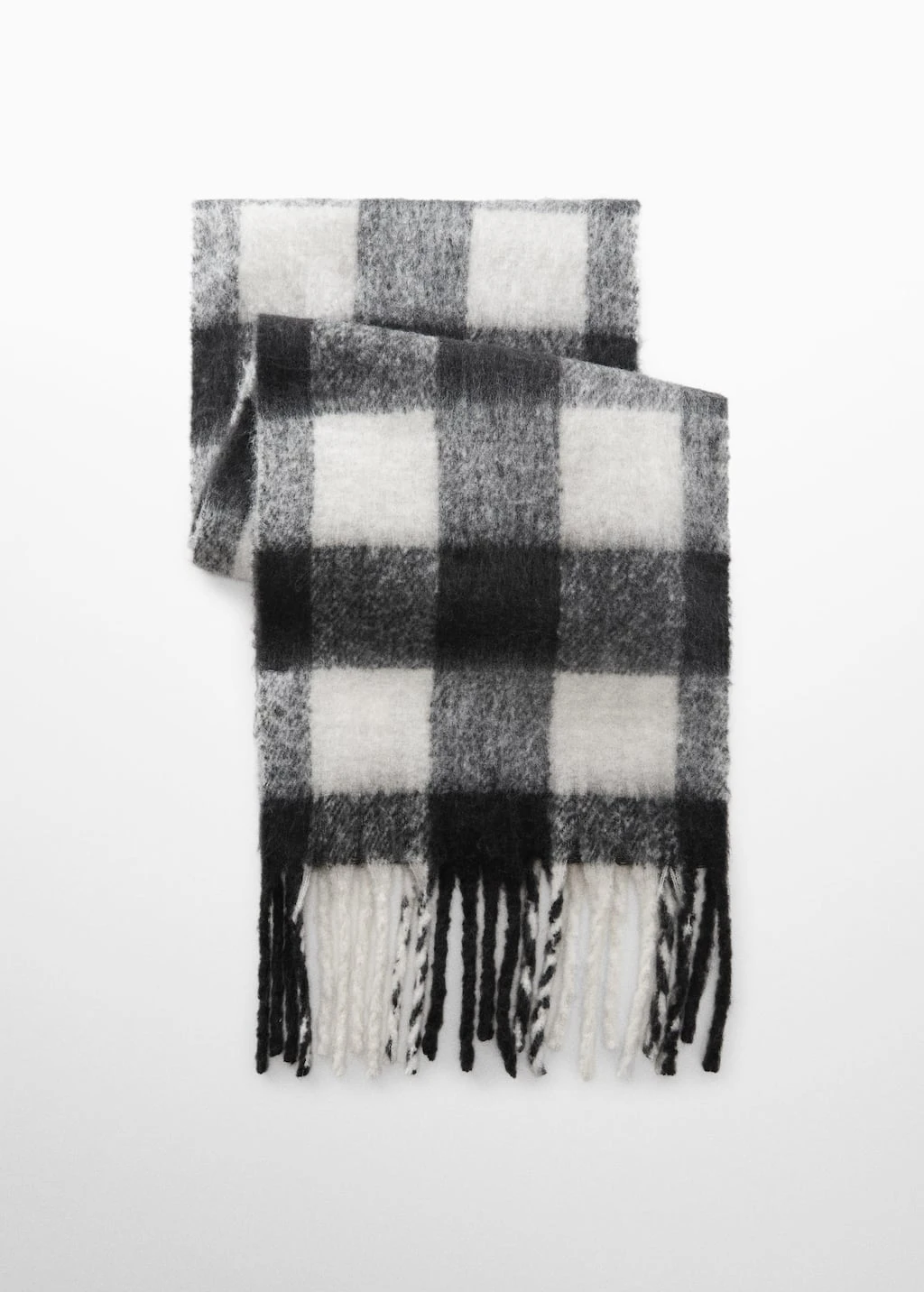Écharpe à Carreaux En Maille – Image 2