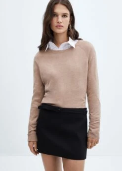 Minijupe Droite Ceinture