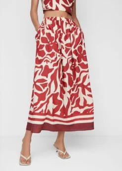 Jupe évasée Imprimée