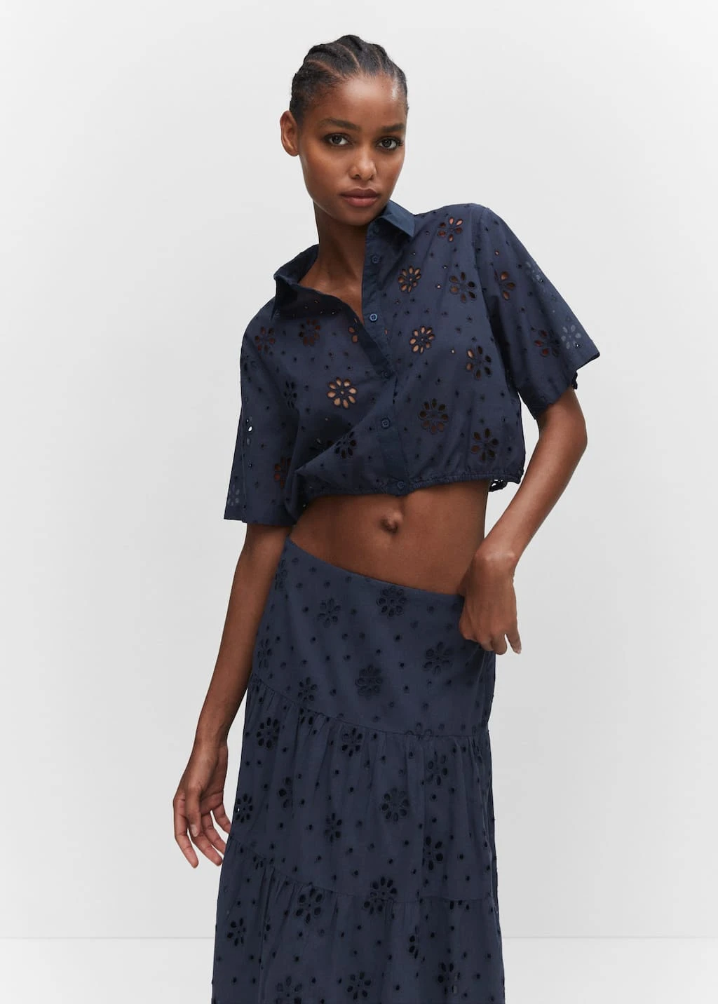 Jupe Brodée évasée – Image 4