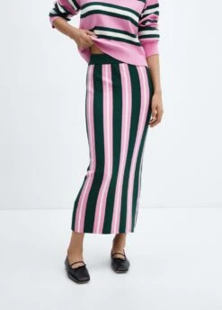 Jupe Maille Rayures