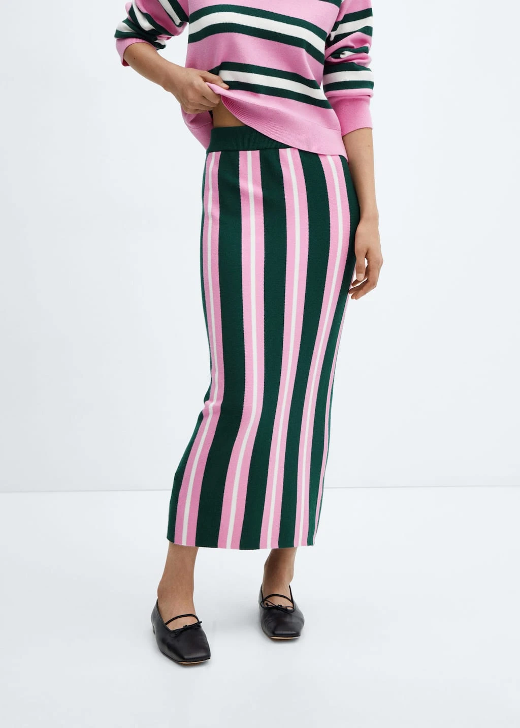 Jupe Maille Rayures