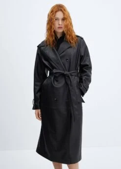 Trench Oversize Similicuir