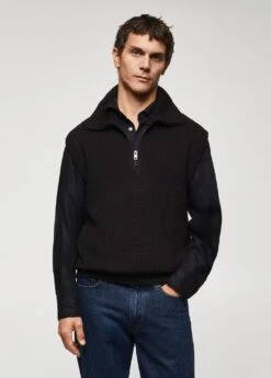 Gilet Col Montant Fermeture Ăclair