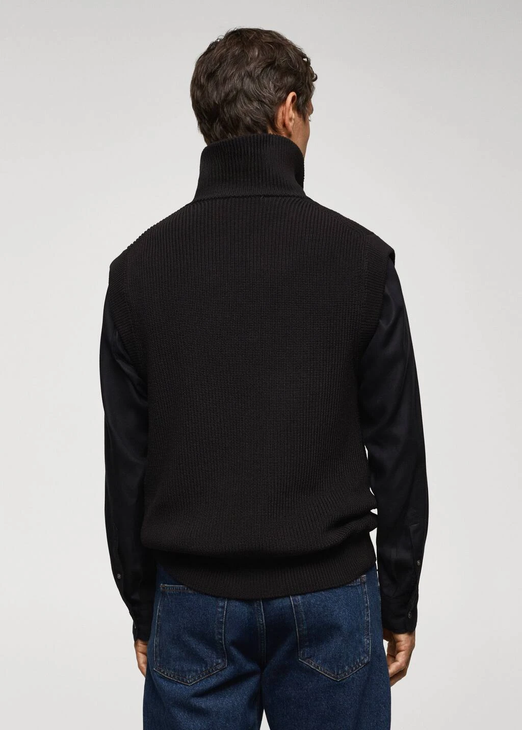 Gilet Col Montant Fermeture Éclair – Image 3