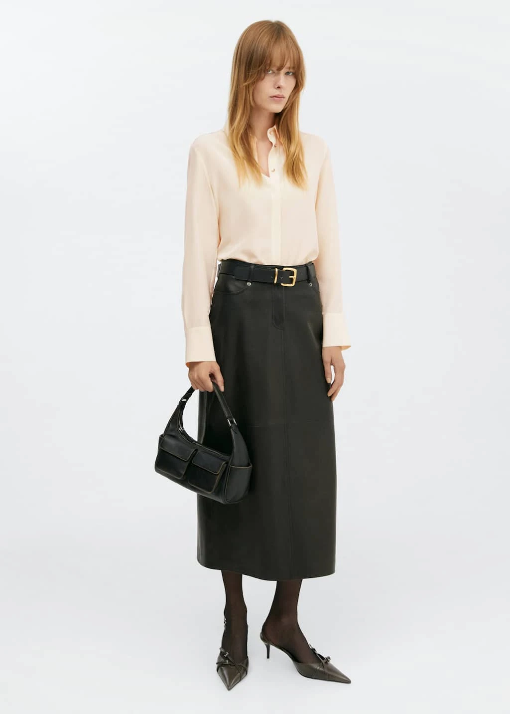 Chemise Soie Boutons DissimulĂ©s â Image 2