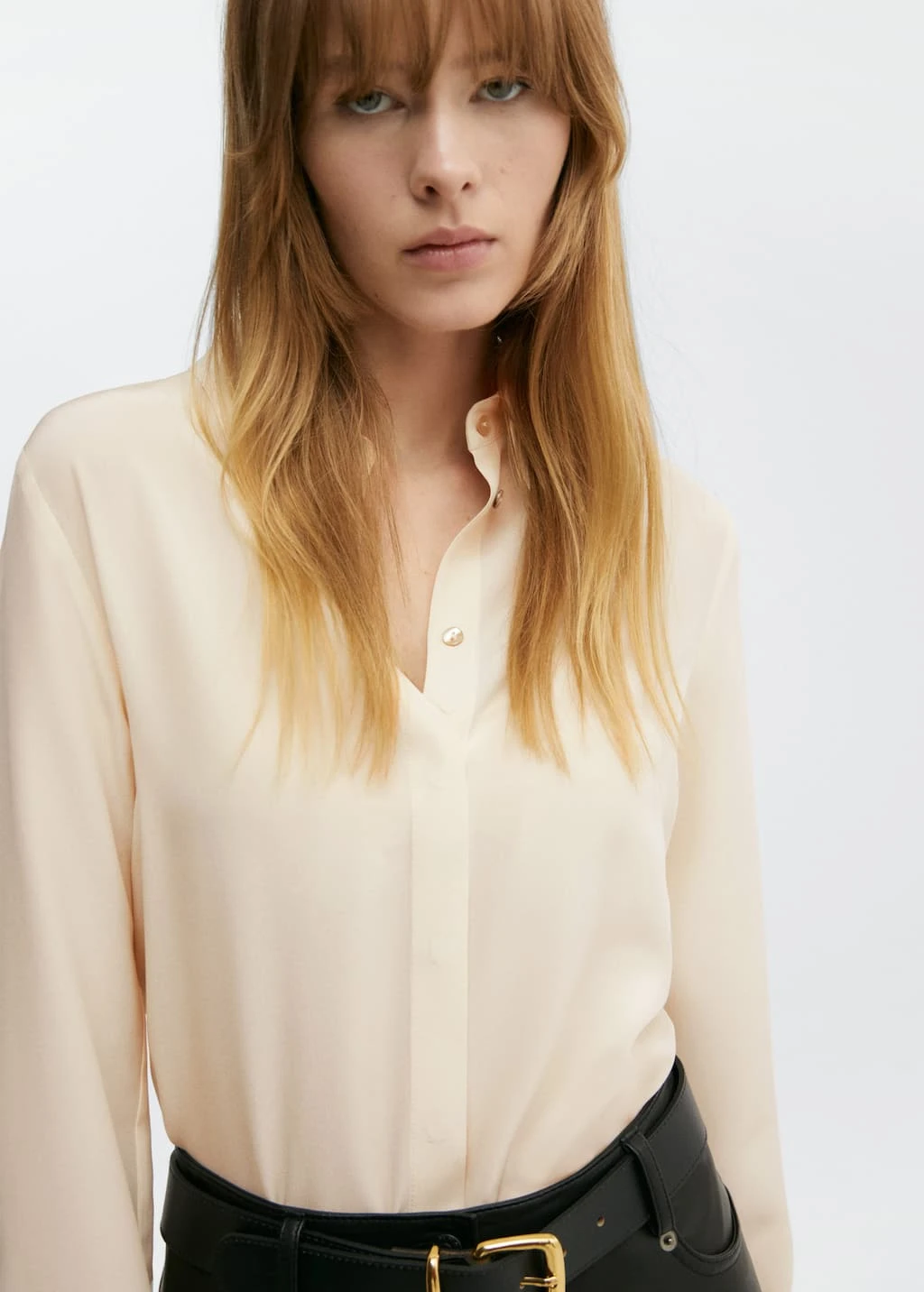Chemise Soie Boutons DissimulĂ©s â Image 3