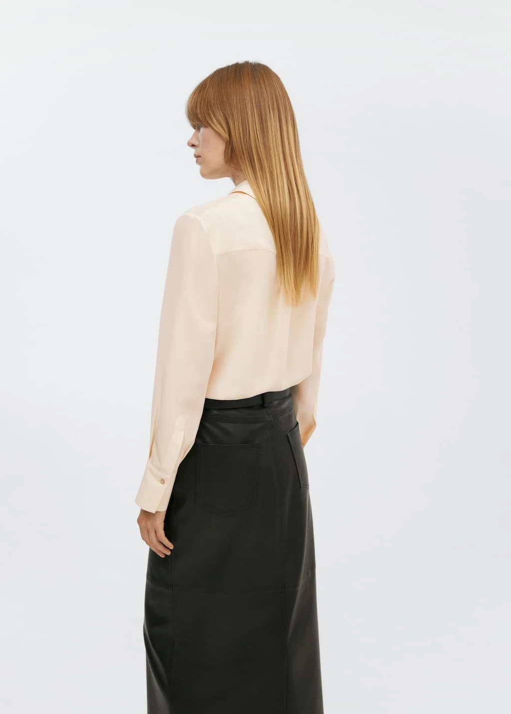 Chemise Soie Boutons DissimulĂ©s â Image 4