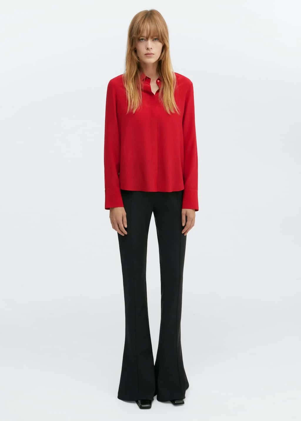 Chemise Soie Boutons DissimulĂ©s â Image 14