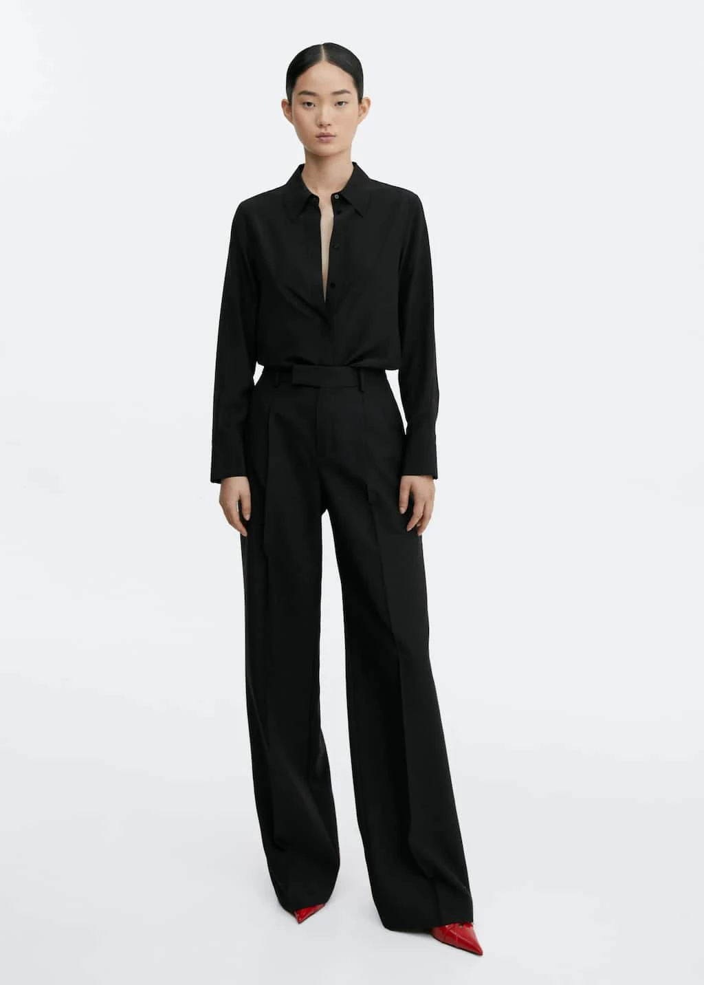 Chemise Soie Boutons DissimulĂ©s â Image 8