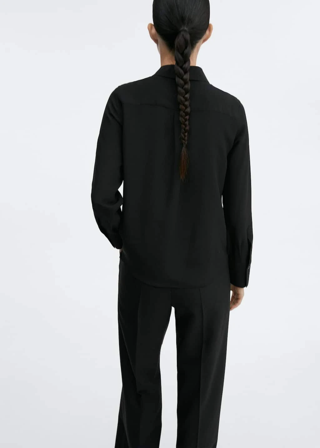 Chemise Soie Boutons DissimulĂ©s â Image 9