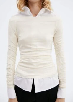 T-shirt Ajusté Col Bateau