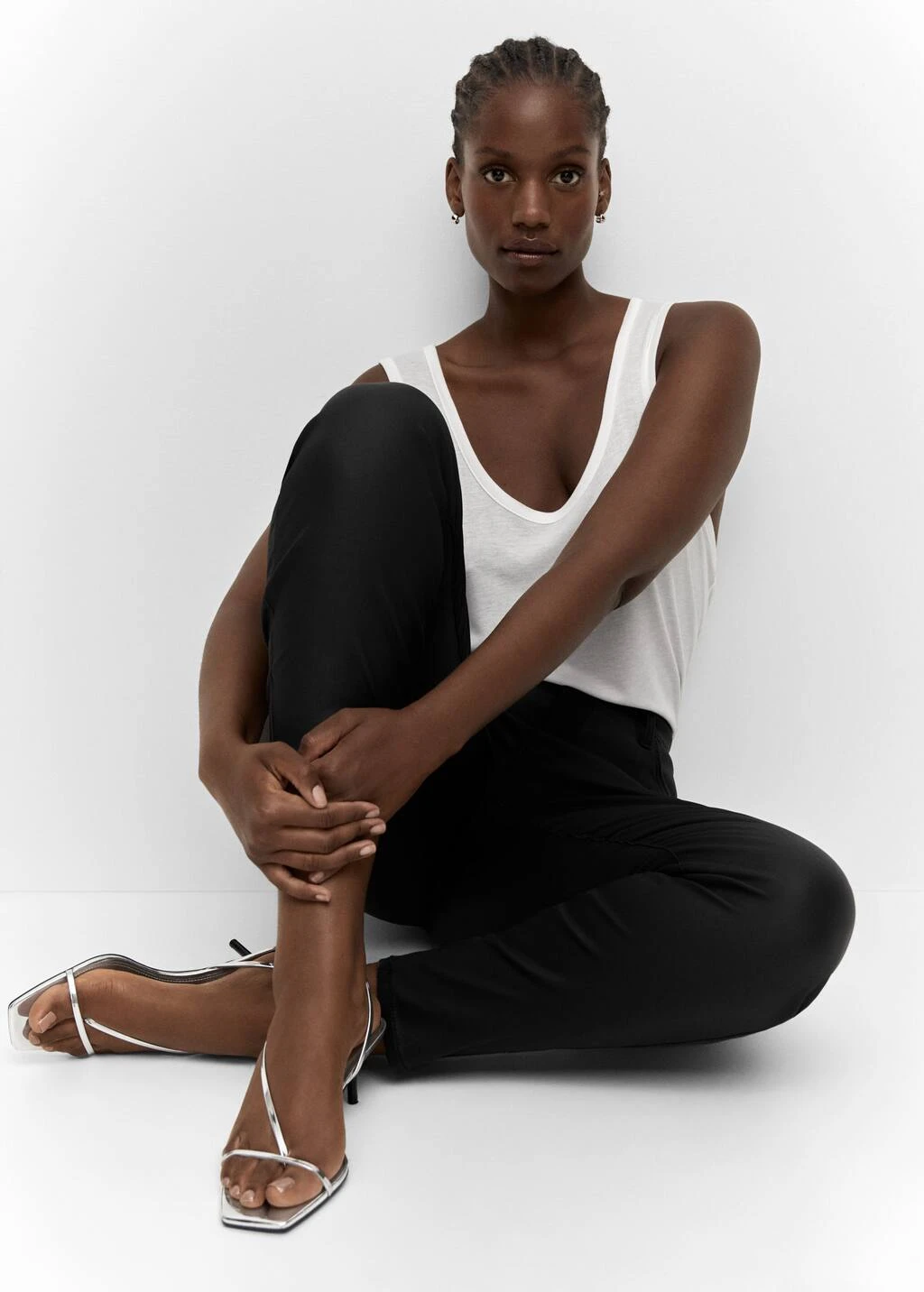 Jean Skinny Taille Haute Enduit â Image 7