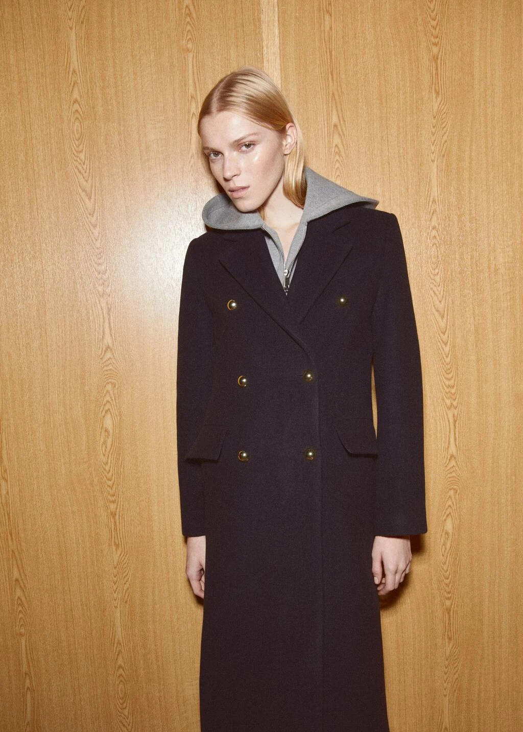 Manteau Laine Croisé Boutons – Image 7