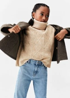 Gilet Maille Col Montant