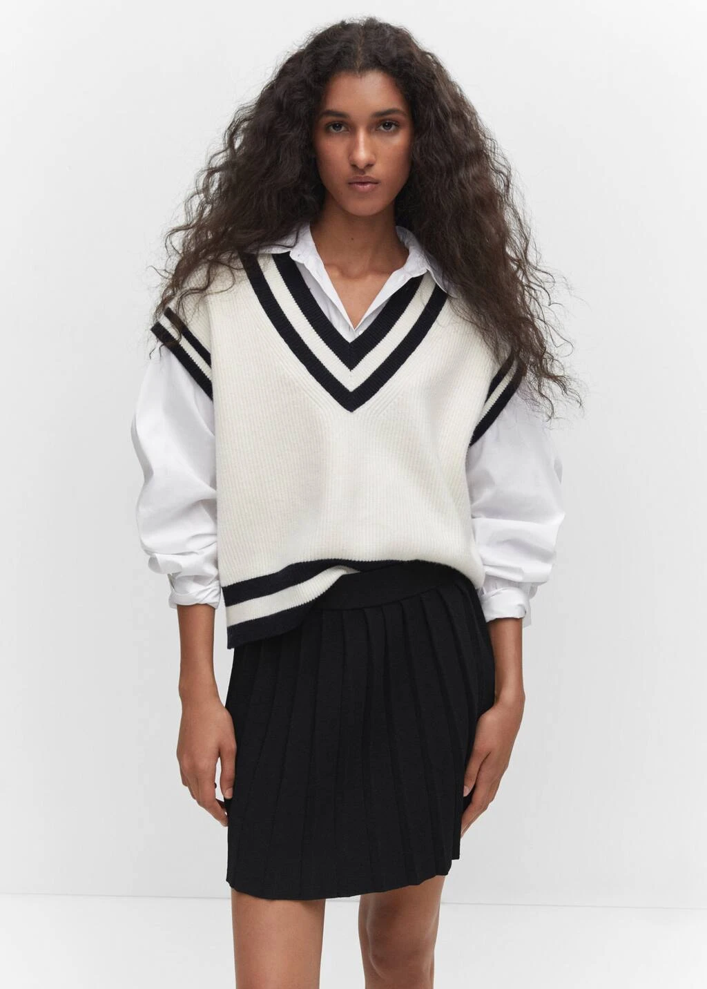 Minijupe Plissée Maille