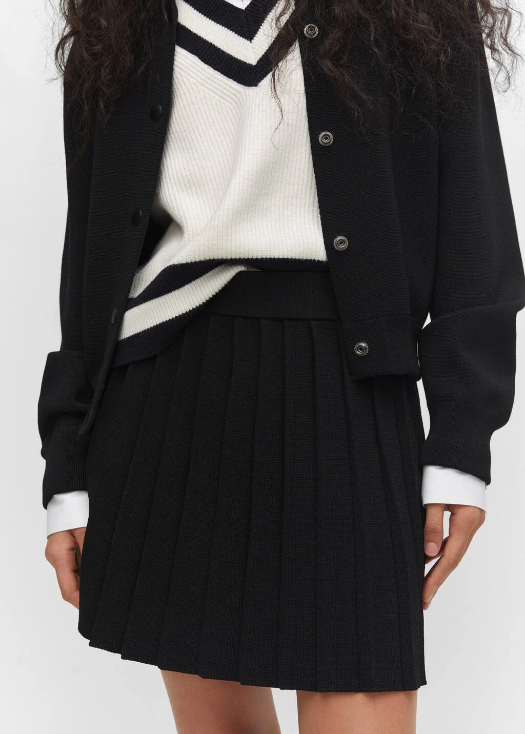Minijupe Plissée Maille – Image 4