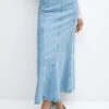 Jupe Longue En Jean Coutures