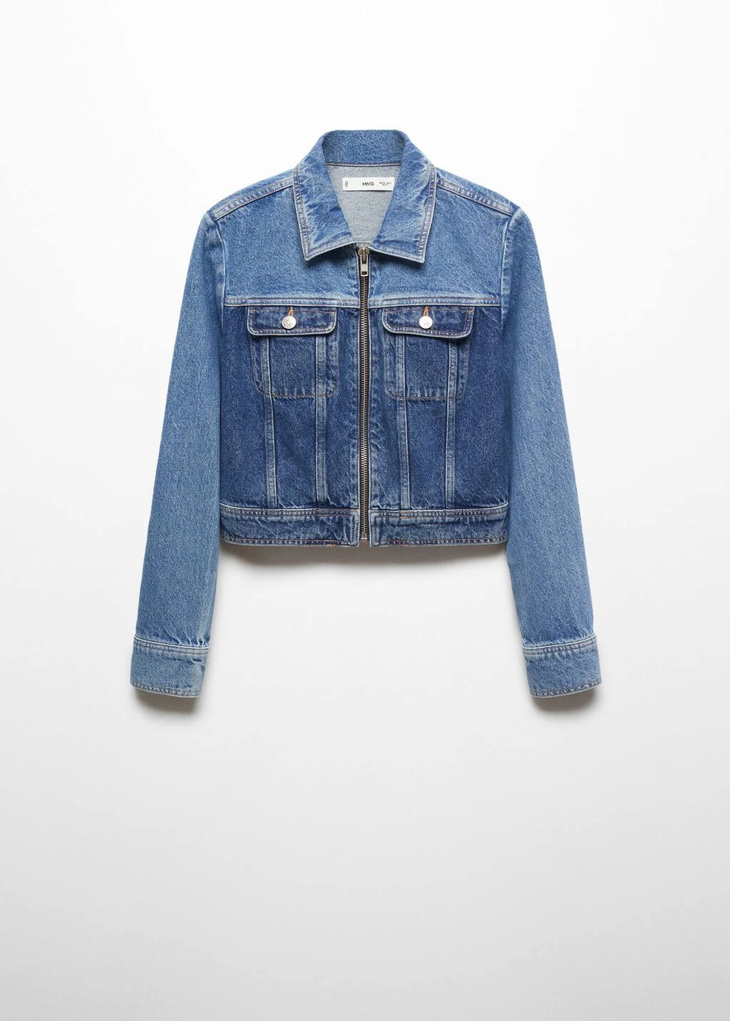 Blouson En Jean ContrastĂ© â Image 8