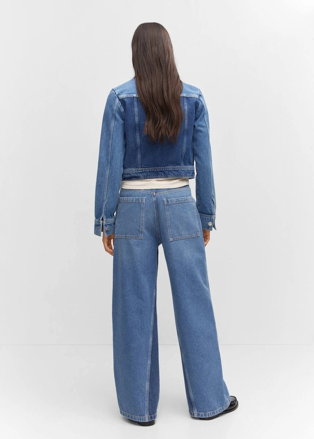 Blouson En Jean ContrastĂ© â Image 3