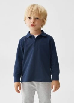 Polo Coton à Manches Longues