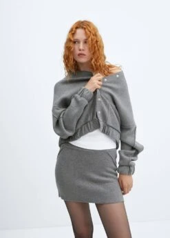 Minijupe Maille Coutures